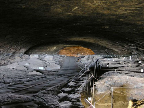 A Dél-Afrikában található Wonderwerk-barlang.