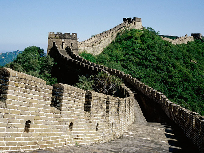 A kínai nagy fal .